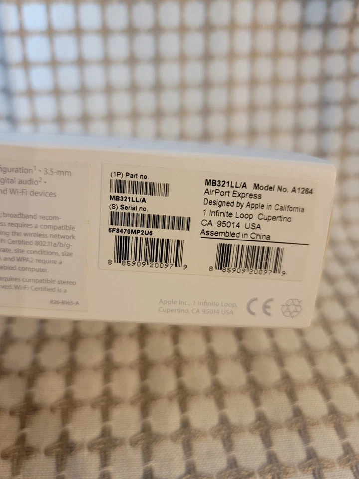 APPLE Airport Express 802.11n Wi-Fi  Mac + PC Base Station  A1264 Factory Sealed - Image 4 of 4