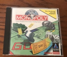 MONOPOLY HASBRO INTERACTIVE VINTAGE SOFTWARE WINDOWS 95 PC-CD ROM FREE SHIPPING