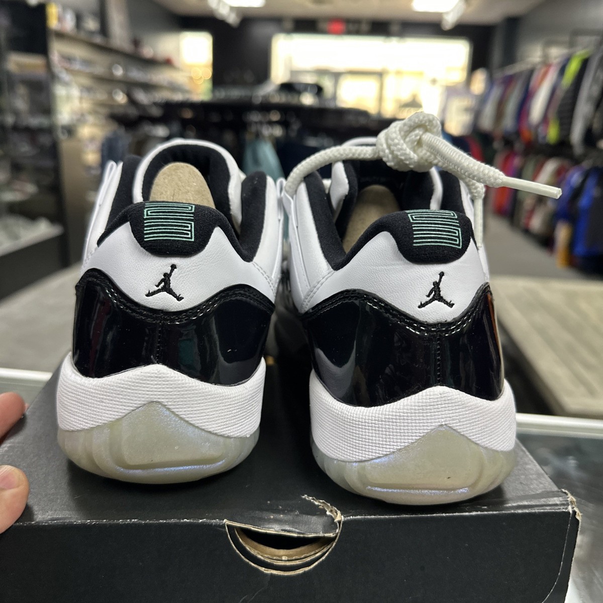 Size 7.5 - Air Jordan 11 Retro Low Emerald for sale online | eBay