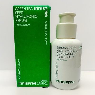 Innisfree Green Tea Seed Hyaluronic Facial Serum Korean 2.7 Fl Oz 80 ML Exp 4/28