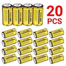 20Pack 2800mAh RCR123A Rechargeable Batteries CR123A 16340 Rechargeable Battery