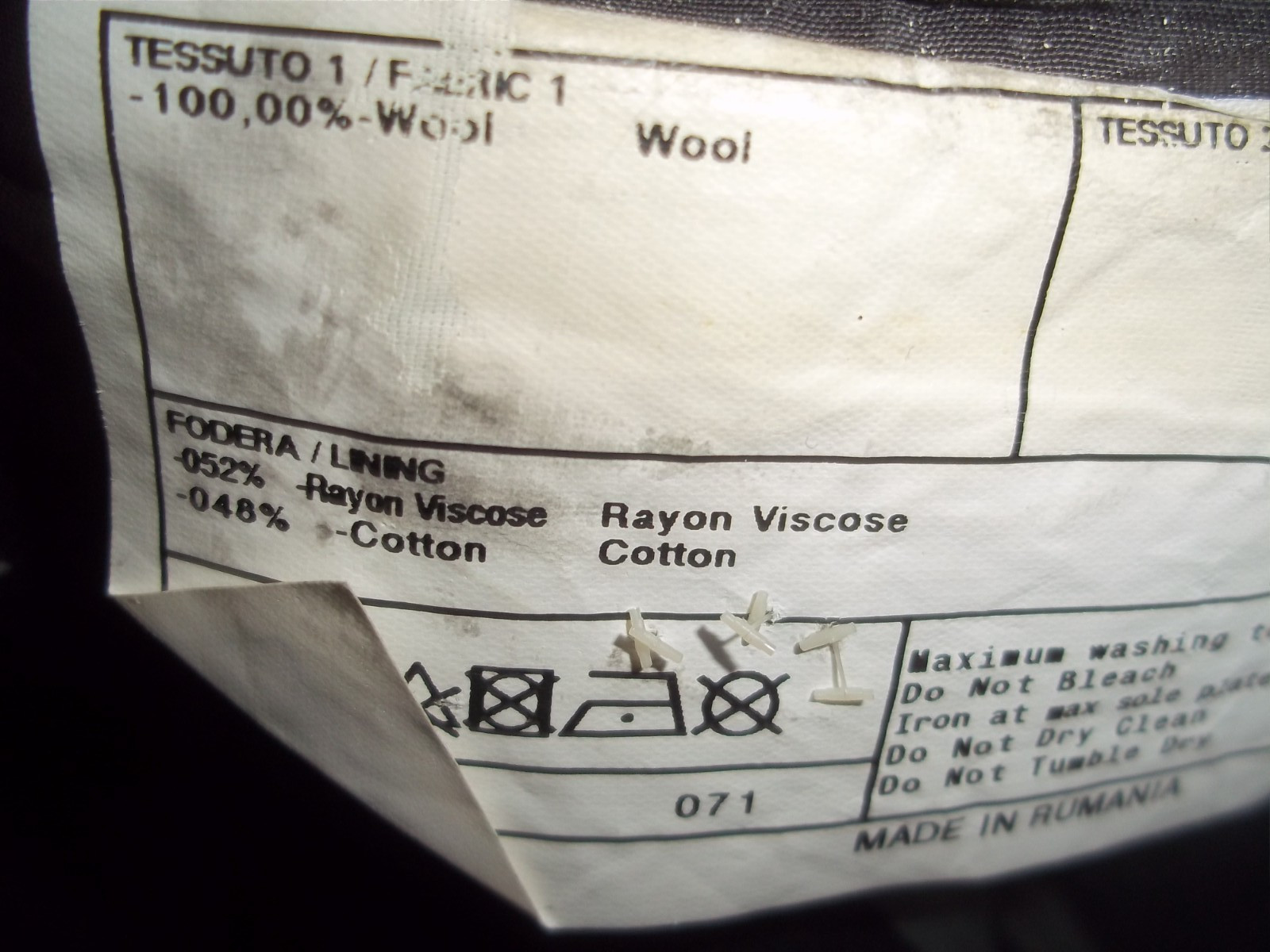 Armani Collezioni solid gray 1button flannel wool… - image 10