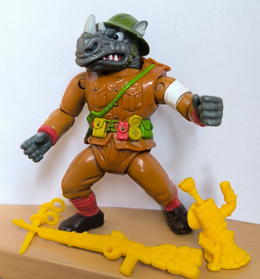 TMNT Vintage -  Dimwit Doughboy Rocksteady - Teenage Mutant Ninja Turtles 1992