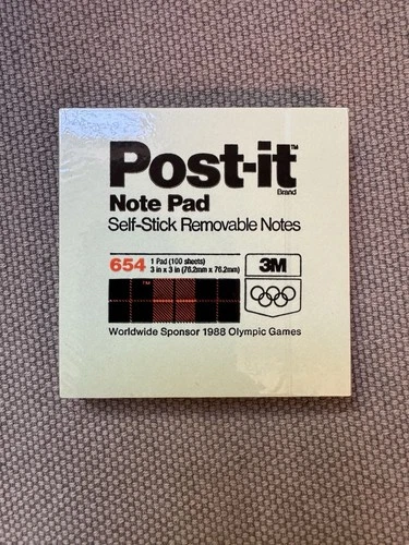 1988 Seoul Olympics Vintage 3M Branded Post It Notes Sealed - product listing photo