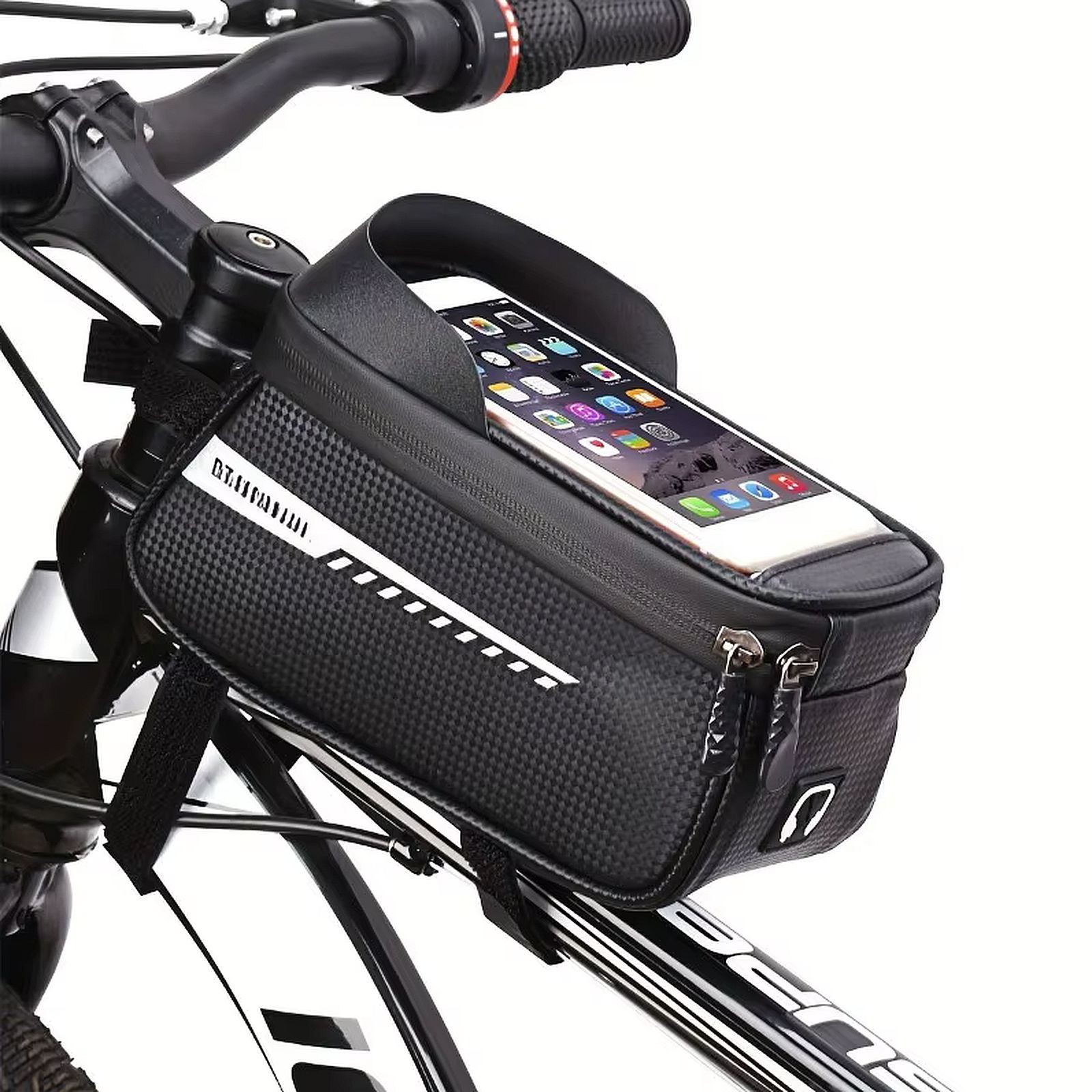 Borsa bicicletta borsa telaio borsa tubo superiore cellulare smartphone supporto e-bike bag