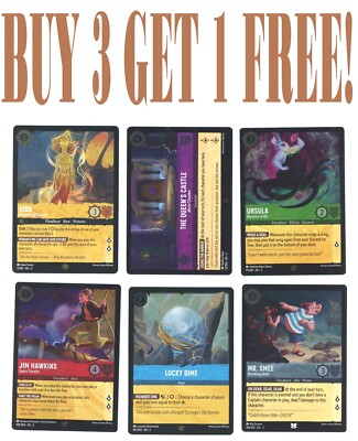 Disney LORCANA Into the Inklands FOIL (BUY 3 GET 1) You Pick -Complete Your Set
