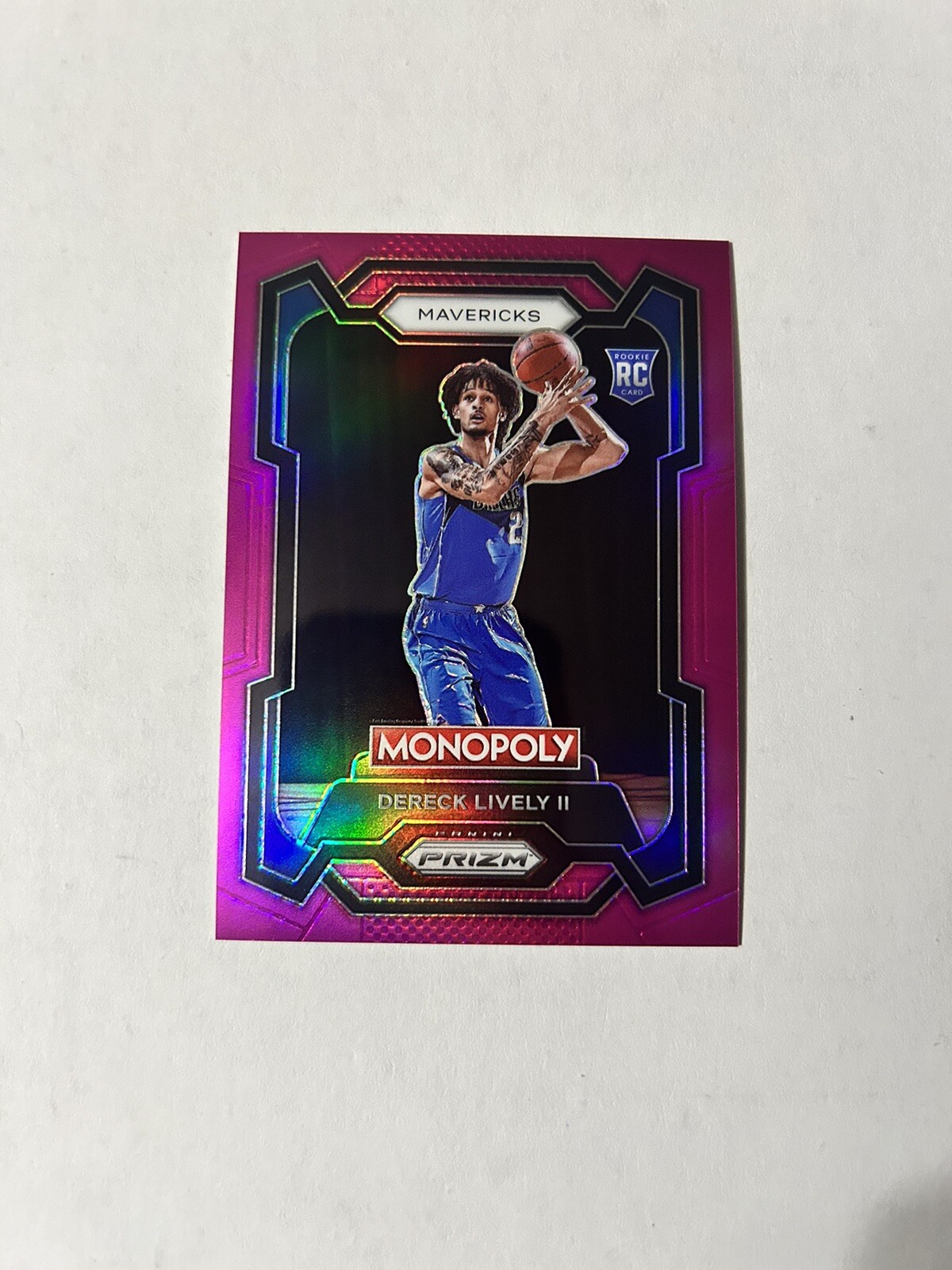 2023-24 Panini Prizm Monopoly Dereck Lively II Pink Prizm /149 Rookie