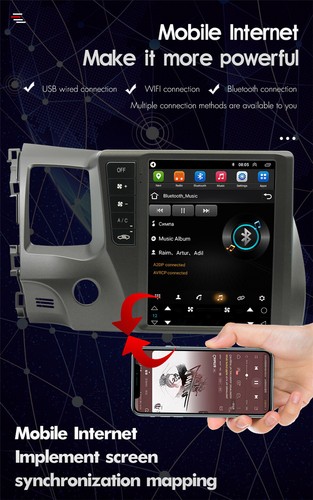 9.7" Android 10.1 Stereo Radio Head Unit GPS Player For Honda Civic 2006-2011 - Picture 11 of 12
