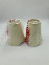 32666-2 Small Hardback Empire Shape Chandelier Clip-On Lamp Shade Set (2 Pack...