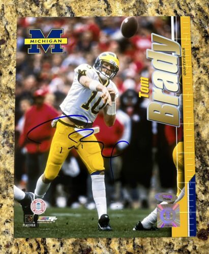 Tom Brady Signed Autograph 8x10 Photo - Tristar COA - Michigan Patriots NFL - Picture 1 of 3