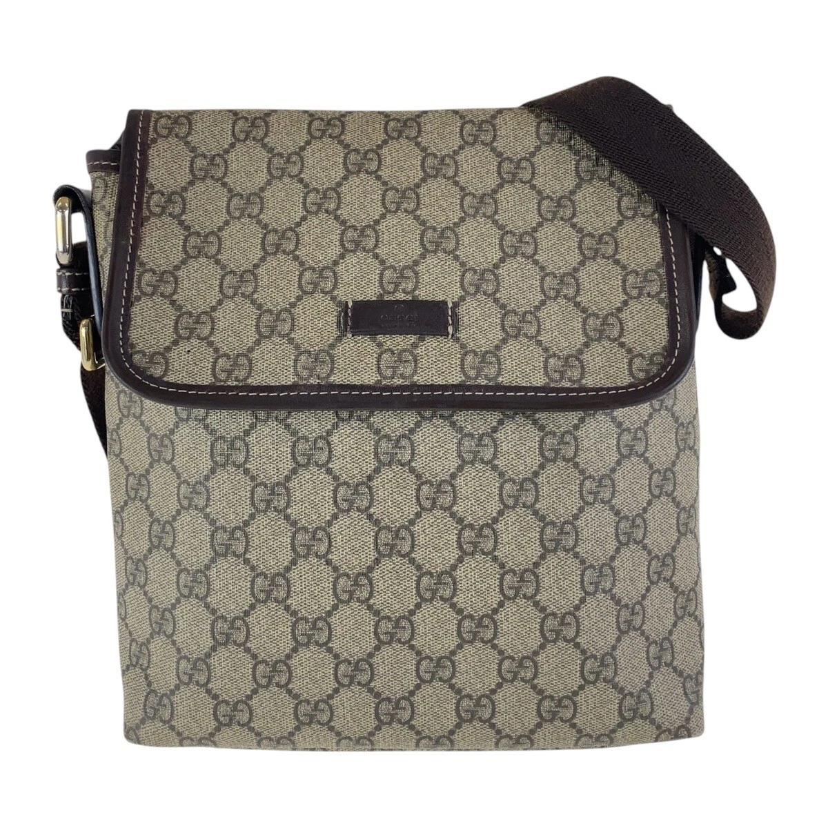 GUCCI 223666 Sac à bandoulière diagonale unisexe beige marron GG toile suprême GG