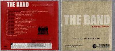 The Band - ''  A Musical History - Selections ...-18 Track Promo CD - FREE UK P&P