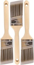 Set of 3 Professional Pro Grade Home Brushes each 2 inch Angle Free Shipping