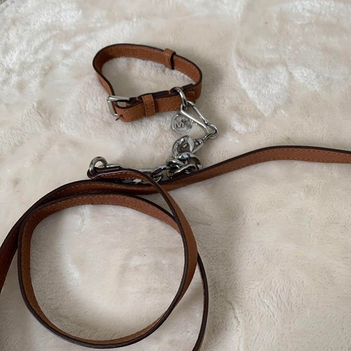 Michael Kors Dog Collar 35cm Leash 120cm Set Unused