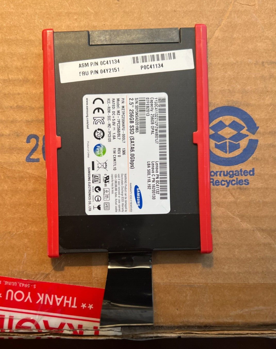 SAMSUNG 04Y2151 256GB SSD 2.5