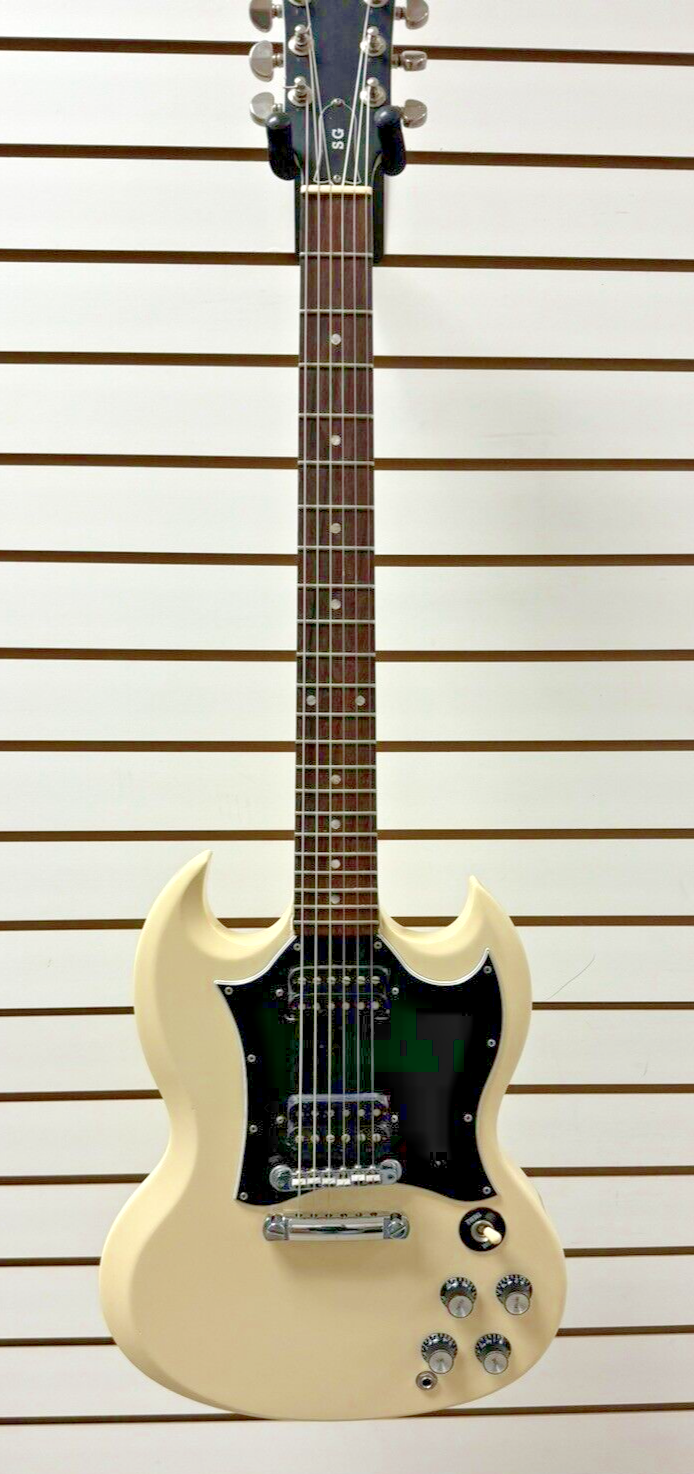 Gibson USA SG White 1998 Used Electric Guitar Not Working For Parts As