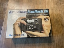 Vintage 70s Keystone Everflash 20 Electric Eye Camera in Original Box Untested