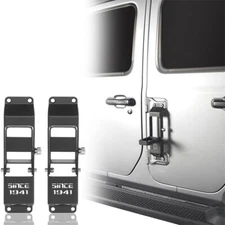 Steel Folding Door Hinge Steps w/ 1941 Fit 18-25 Wrangler Jeep JL JT Gladiator