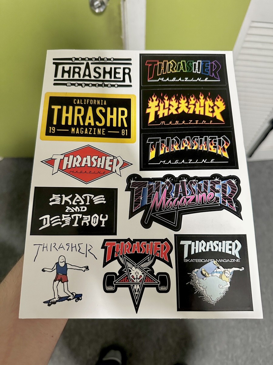 Thrasher Skateboard Magazine March 2022 Issue #500 Stickers +