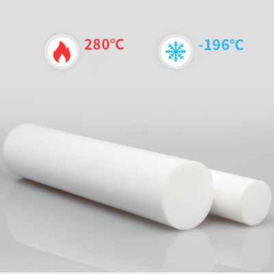 PTFE Rod Natural Virgin Round Rod White Diameter Technical 5mm-200mm