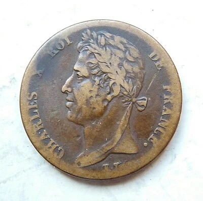 CHARLES X - COLONIES 5 centimes 1830 A - Photo 1/2