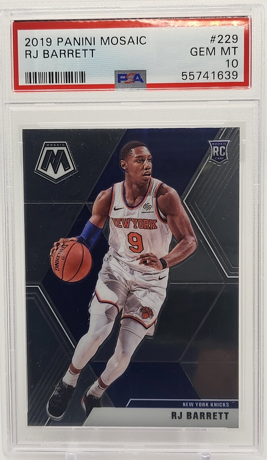 2019 Panini Mosaic RJ Barrett RC PSA 10 Gem Mint #229 Rookie