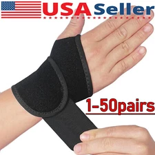 Wrist Brace Sports Band Wrap Adjustable Support Gym Strap Carpal Tunnel Bandage