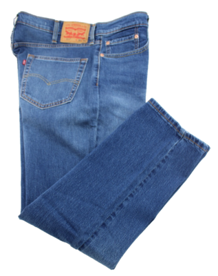 New LEVI'S 511 Slim Fit Size 38 x 30 Blue Slim From Hip To Ankle