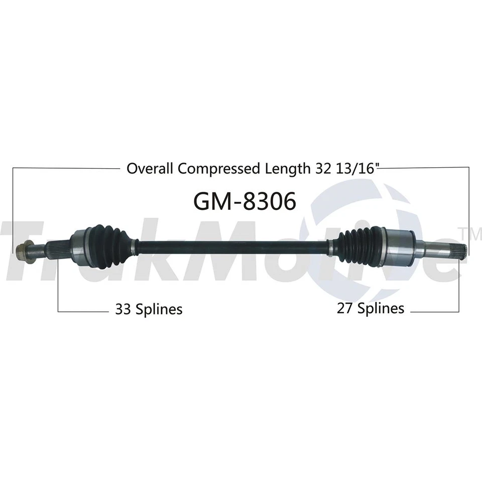 2 ejes traseros Surtrack CV para Chevrolet Traverse 2012-2017 Foto 3 de 4