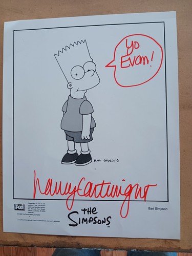 Nancy Cartwright Signed Simpsons 8 x 10 | eBay