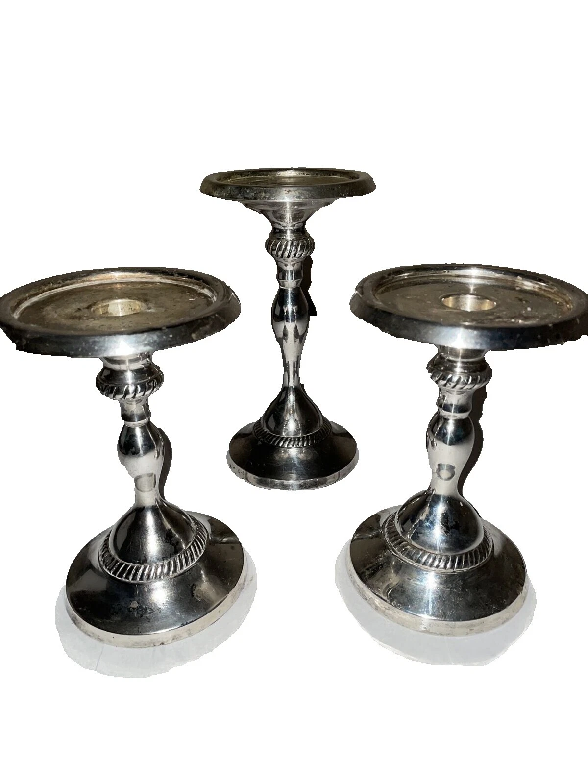 Candelabros en Plata Pottery Barn y accesorios