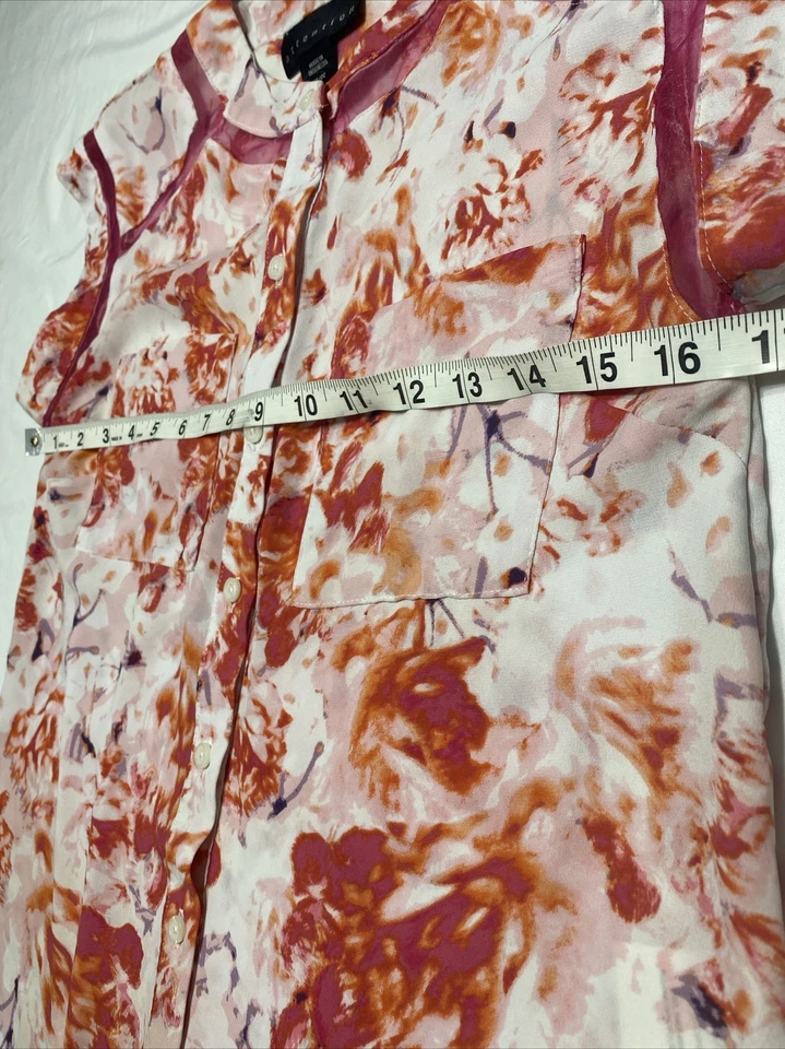 Blouse Top Dressy Colored Attention XS - Image 2 of 4