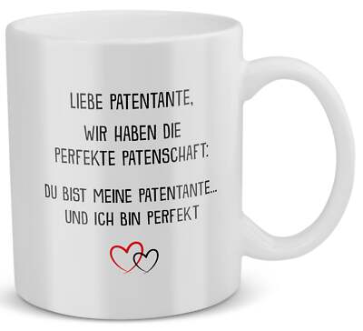 Patentante Geschenk Taufpatin Tasse Patin Geburtstag Weihnachten Idee Frauen