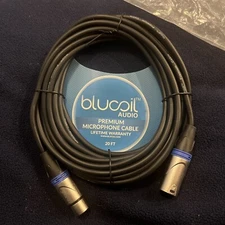 blucoil 20' Premium Microphone Cable New-in-Package