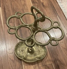 Italian Art Nouveau Snake  Brass Umbrella Stand