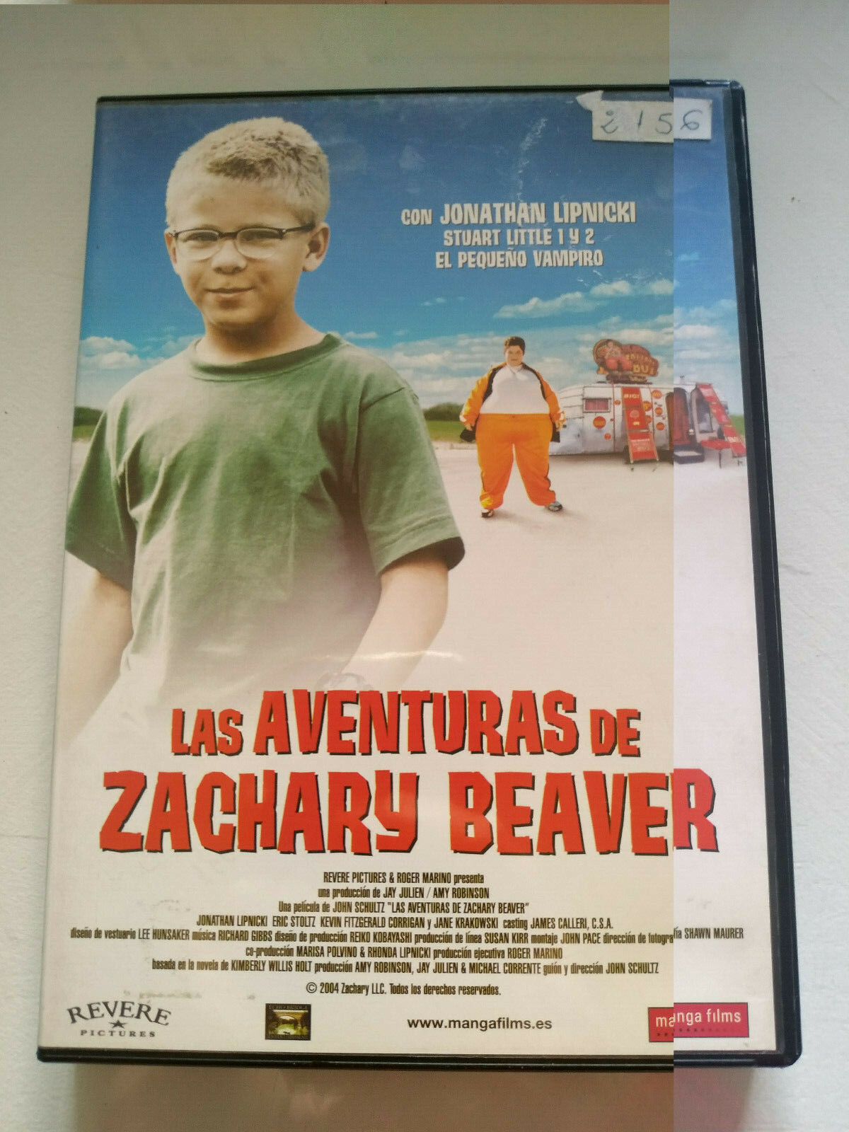 The Adventures Of Zachary Beaver Jonathan Lipnicki - DVD Region 2 Español Ingles