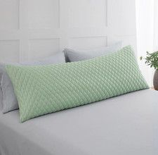 Full Body Pillow Cooling Support Hot Side Sleepers Pregnancy 54" X 20 Green
