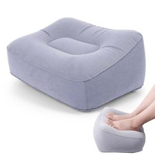 Inflatable Foot Rest for Airplane Travel & Office, Portable Leg Rest Pillow, ...