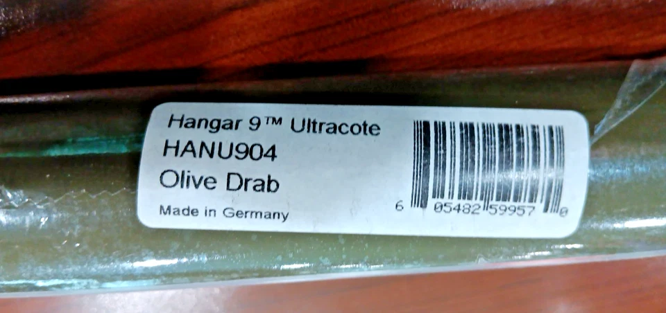 Hangar 9-Ultracote Multi-Temp Thermal Shrink Covering~NIP!~HANU904-Olive Drab - Image 3 of 4