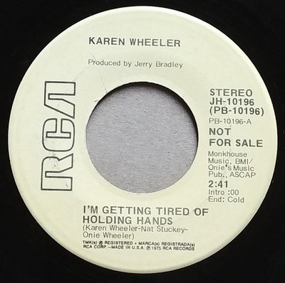 Karen Wheeler - I'm Getting Tired Of Holding Hands - Used Vin - Promo - G8100z