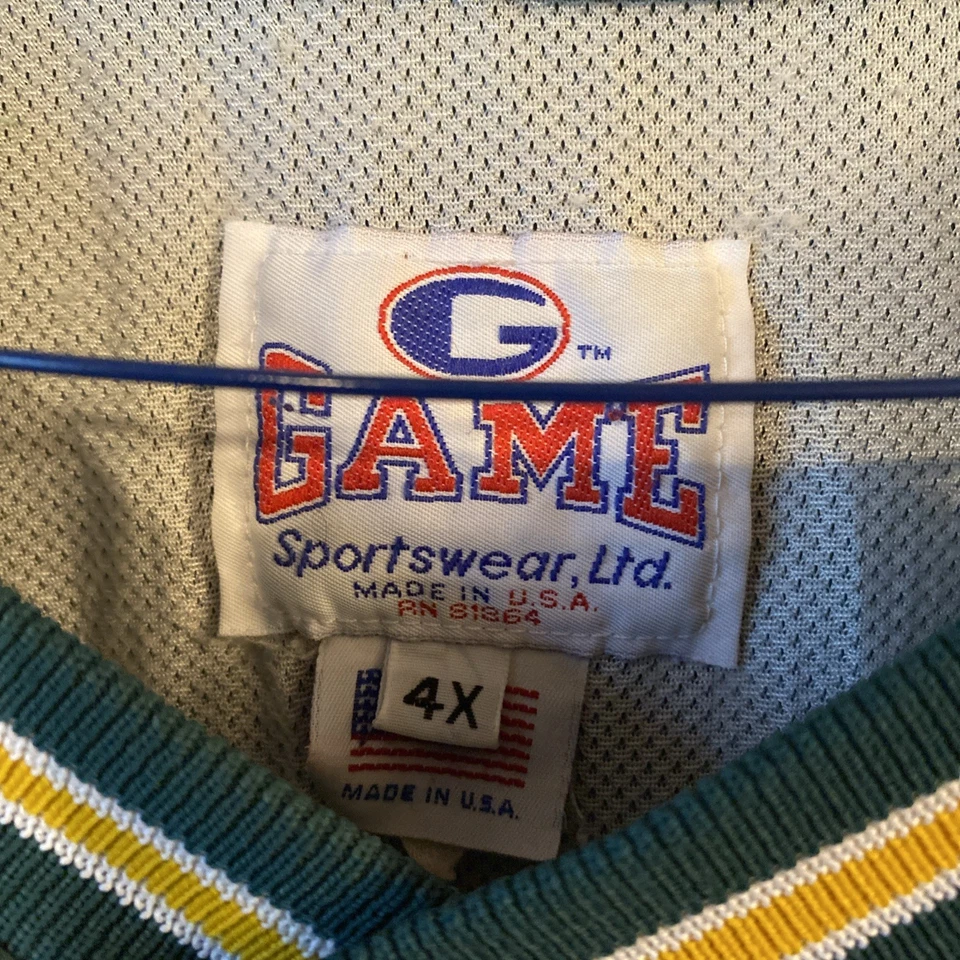 Винтажный NDSU бизон вышитый пуловер ветровка разминка куртка размер 4 X сделано я - Изображение 2 из 4