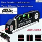 Laser Level Line Tool Multipurpose Laser Level Kit Standard Cross Line 8ft Tape