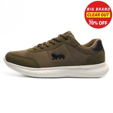 Image of Lonsdale Kinross Mens Trainers Sports Jogging Fitness Gym Workout Sneakers Khaki