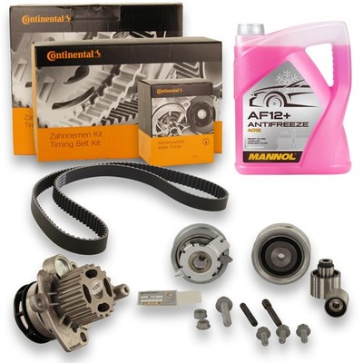 Conti Wasserpumpe Zahnriemensatz 5L Frostschutz Audi A3 8P Golf 6 Passat Touran