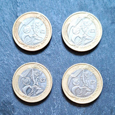 2002 UK £2 Two Pounds 4 Coins Commonwealth Games England Scotland 2 x Wales