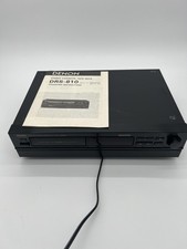 Denon DRS-810 Stereo Cassette Tape Deck Black 3-Head Japan Tested Works W Manual