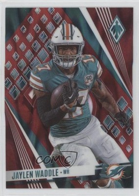 2023 Panini Phoenix Red Seismic SP Variation 94/199 Jaylen Waddle #92 z7j