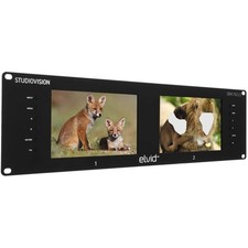 Elvid StudioVision Dual 7" Monitor Rackmount