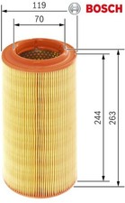 BOSCH 1457433538 Luftfilter Luftfiltereinsatz für Audi 