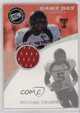 2009 Signature Edition Game Day Gear Holofoil 42/99 Michael Crabtree #GDG-MC u6m